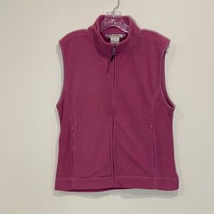 10,000 ft Above Sea Level Pink Fleece Vest. Size Large